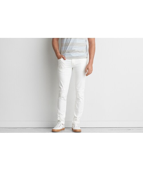 American Eagle(アメリカンイーグル)の「AEOエクストリームフレックススキニージーンズ(デニムパンツ・メンズ・ホワイト・26/28/28/28/28/30/28/32/29/30/29/32/30/30/30/32/30/34/31/30/31/32/32/30/32/32/32/34/33/30/33/32/34/30/34/32/34/34/36/30/36/32/36/34)」の1枚目の写真