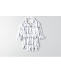 American Eagle | AEOロールアップスリーブシャツ(シャツ/ブラウス)