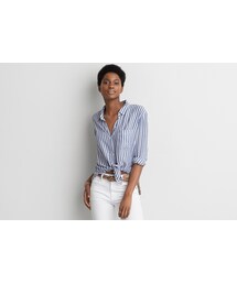 American Eagle | AEOタイフロントシャツ(シャツ/ブラウス)