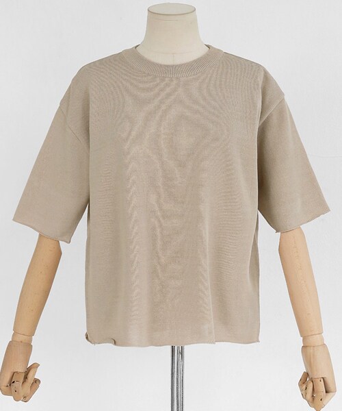 DHOLIC（ディーホリック）の「4COLORSショートスリーブニットTシャツ（Tシャツ/カットソー・レディース・FREE）」の3枚目の写真