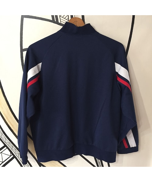 キュウリガン（キュウリガン）の「【日本製】NIKE ネイビー ノーカラーXLトラックジャケット（ジャージ・メンズ・その他）」の2枚目の写真