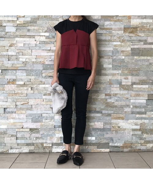 copine(コピン)の「タックフレアビスチェドッキングTシャツ(2color)【クリックポスト対象商品】(Tシャツ/カットソー・レディース・その他)」の14枚目の写真