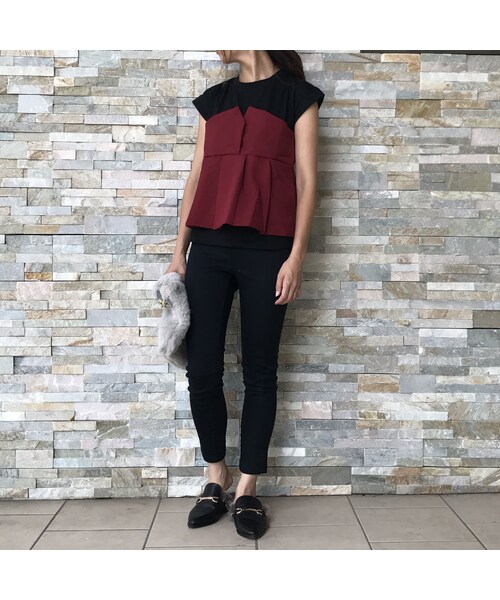 copine(コピン)の「タックフレアビスチェドッキングTシャツ(2color)【クリックポスト対象商品】(Tシャツ/カットソー・レディース・その他)」の12枚目の写真