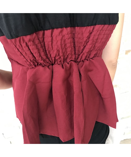 copine(コピン)の「タックフレアビスチェドッキングTシャツ(2color)【クリックポスト対象商品】(Tシャツ/カットソー・レディース・その他)」の11枚目の写真