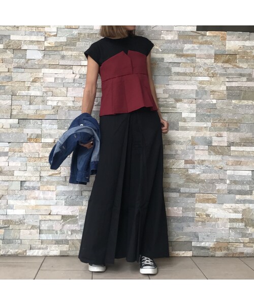 copine(コピン)の「タックフレアビスチェドッキングTシャツ(2color)【クリックポスト対象商品】(Tシャツ/カットソー・レディース・その他)」の15枚目の写真