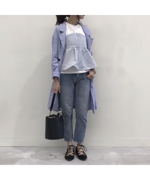 copine(コピン)の「タックフレアビスチェドッキングTシャツ(2color)【クリックポスト対象商品】(Tシャツ/カットソー・レディース・その他)」の8枚目の写真