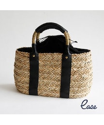 copine | シーグラスバッグバーチカルライン/かごトートバッグ(トートバッグ)