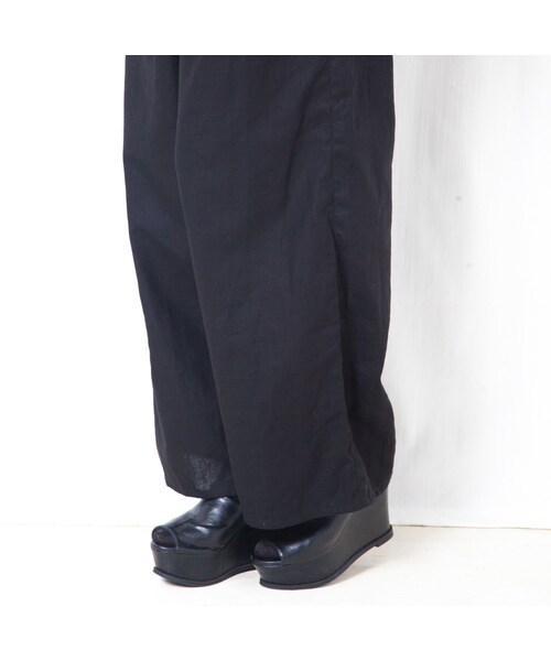 NICK NEEDLES（ニックニードルズ）の「NICK NEEDLES / COTTON LINEN WIDE PANTS / BLACK（その他パンツ・その他）」の7枚目の写真