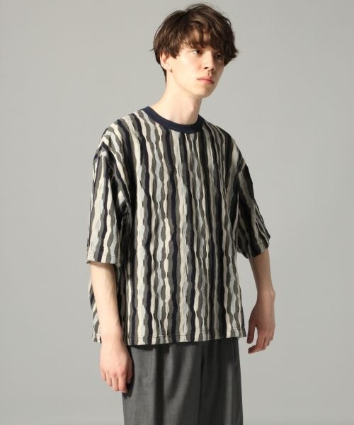 HARE(ハレ)の「アフリカンパターンカットソー(トップス・グレー/ベージュ/イエロー)」の1枚目の写真