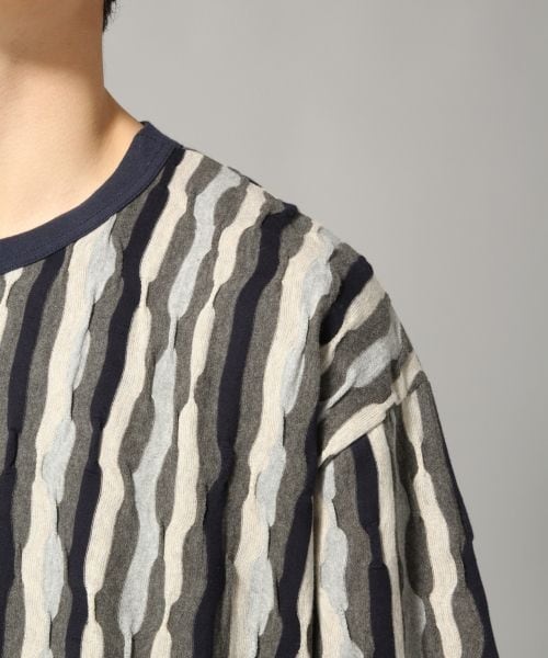 HARE(ハレ)の「アフリカンパターンカットソー(トップス・グレー/ベージュ/イエロー)」の11枚目の写真