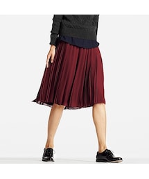 UNIQLO（ユニクロ）の「ハイウエストシフォンプリーツミディ