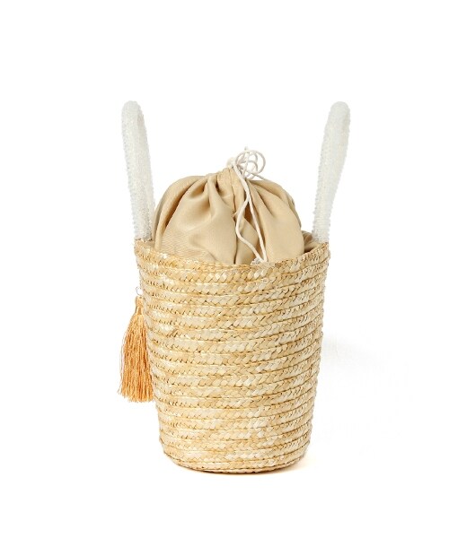 Andemiu（アンデミュウ）の「ビーズハンドルトートＢＡＧ（バッグ・ブラック/オレンジ/ナチュラル/カーキ）」の11枚目の写真