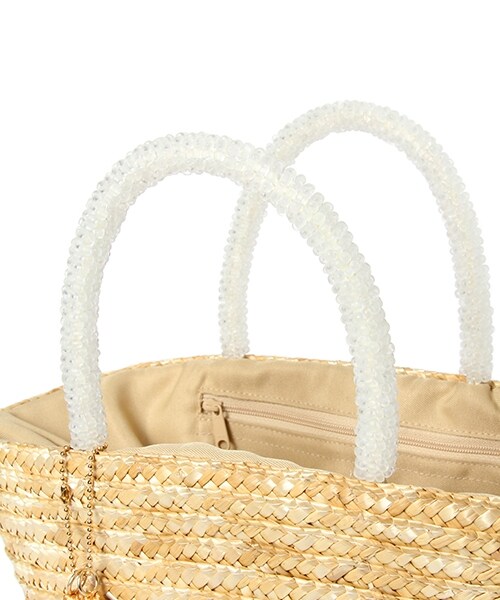 Andemiu（アンデミュウ）の「ビーズハンドルトートＢＡＧ（バッグ・ブラック/オレンジ/ナチュラル/カーキ）」の12枚目の写真