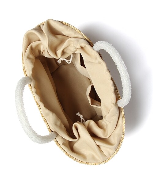 Andemiu（アンデミュウ）の「ビーズハンドルトートＢＡＧ（バッグ・ブラック/オレンジ/ナチュラル/カーキ）」の17枚目の写真