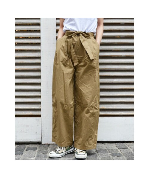 RED CHOP WORKS（レッドチョップワークス）の「(レッドチョップワークス）ウエストリボンパンツ（パンツ・レディース・キャメル・38）」の3枚目の写真