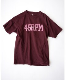 45R プリントTシャツ4枚セット 45R（フォーティファイブアール）の「45RPMプリントTシャツ