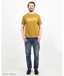 美品✨近年モデル✨フォーティーファイブアール Tシャツ ロゴプリント 45R（フォーティファイブアール）の「45RPMプリントTシャツ