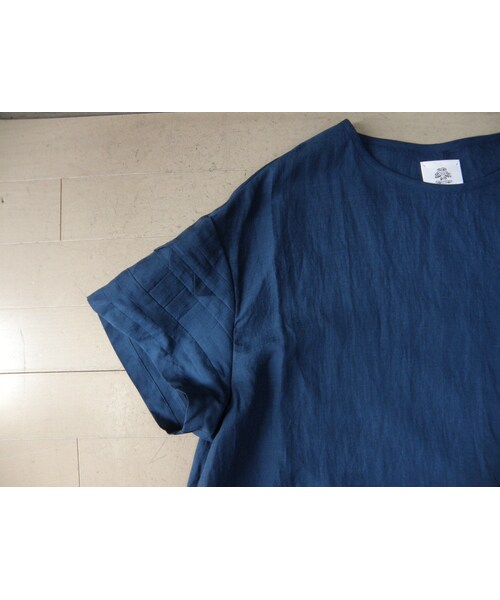 STOF(ストフ)の「stof フォークロアモッズワンピース(BLUE)(ワンピース・レディース・その他)」の4枚目の写真