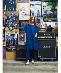 STOF | stof フォークロアモッズワンピース(BLUE)(ワンピース)