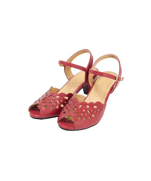 an another angelus（アンアナザーアンジェラス）の「レースカットワークサンダル/an another angelus（サンダル・レディース・その他）」の3枚目の写真