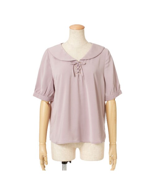 F i.n.t（フィント）の「レースアップセーラーブラウス/F i.n.t（シャツ/ブラウス・レディース・その他）」の2枚目の写真