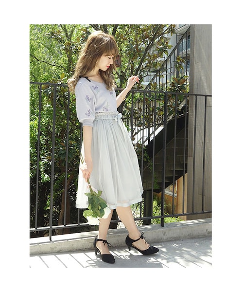 F i.n.t(フィント)の「ボタニカルフラワー刺繍ニットプルオーバー/an another angelus(ニット/セーター・レディース・その他)」の3枚目の写真