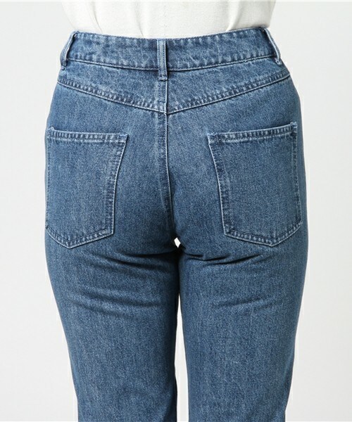 archives（アルシーヴ）の「配色ストレートデニムパンツ（デニムパンツ・レディース・ブルー/ロイヤルブルー・SMALL/MEDIUM）」の7枚目の写真