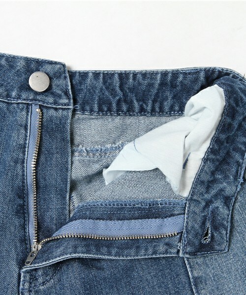 archives（アルシーヴ）の「配色ストレートデニムパンツ（デニムパンツ・レディース・ブルー/ロイヤルブルー・SMALL/MEDIUM）」の10枚目の写真