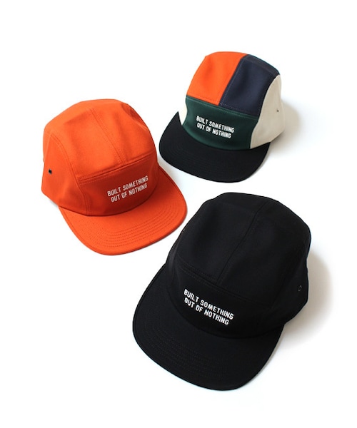 Nothing special（ナッシングスペシャル）の「NOTHIN'SPECIAL　OUT OF NOTHING CAMP CAP（キャップ・メンズ・ブラックF/オレンジF/マルチF）」の3枚目の写真