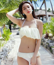 DHOLIC | ネオンカラーシフォンフリルビキニ(水着)