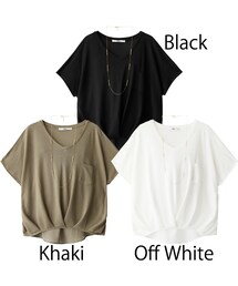 GRL | ネックレス付異素材切替トップス(Tシャツ/カットソー)