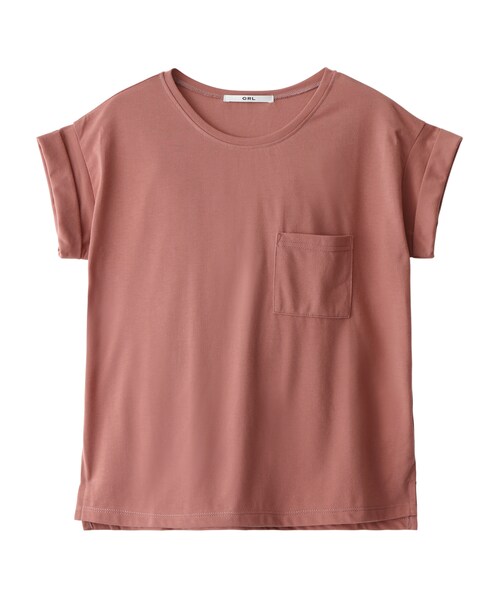 GRL（グレイル）の「ポケット付きTシャツ（Tシャツ/カットソー・レディース・グレー/ブラック/ピンク/オフホワイト・M）」の4枚目の写真