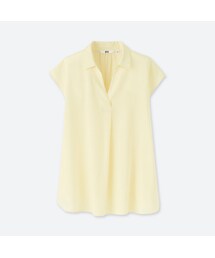 UNIQLO | レーヨンエアリーフレンチスリーブブラウス(シャツ/ブラウス)