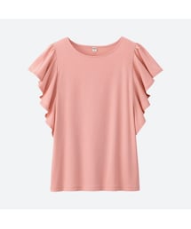 UNIQLO | フリルスリーブT(半袖)(Tシャツ/カットソー)