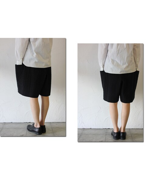 SUSURI ススリ ピザントパンツ 2020AW キュロットパンツ サキソニータックキュロットパンツ[AA07-24L120]｜URBAN