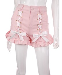 Bobon21 | フリルレースアップショーパン(その他パンツ)