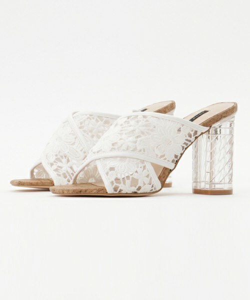 BABY PURE（ベイビーピュア）の「【EVOL】BABY PURE CANDYヒールクリアサンダル BI23236（サンダル・レディース・ホワイト系その他/ブラック系その他/ブルー/ライトブルー・S/M/L）」の2枚目の写真