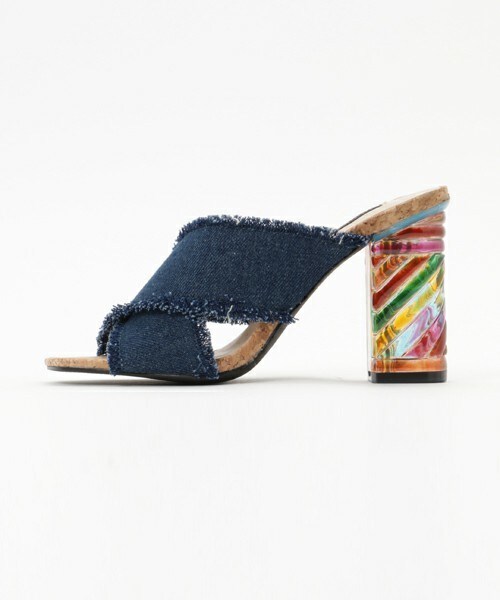 BABY PURE（ベイビーピュア）の「【EVOL】BABY PURE CANDYヒールクリアサンダル BI23236（サンダル・レディース・ホワイト系その他/ブラック系その他/ブルー/ライトブルー・S/M/L）」の5枚目の写真