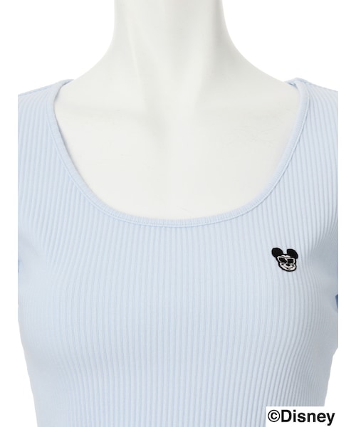 GYDA（ジェイダ）の「Mickey テレコショートTOPS（トップス・レディース・オフホワイト/ブラック/ピンク/ブルー・F）」の11枚目の写真