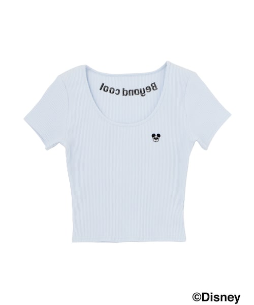 GYDA（ジェイダ）の「Mickey テレコショートTOPS（トップス・レディース・オフホワイト/ブラック/ピンク/ブルー・F）」の16枚目の写真