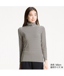UNIQLO | ヒートテックタートルネックT（ボーダー・長袖）(その他トップス)