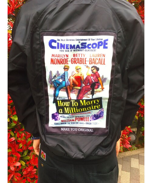 STORES.jp(ストアーズドットジェーピー)の「*薄手MA-1ジャケット*ブラック/カーキ(ナイロンジャケット・メンズ・その他)」の3枚目の写真