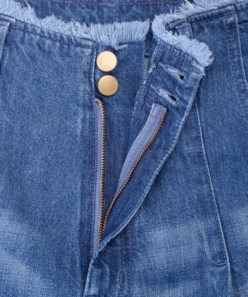 MAJESTIC LEGON（マジェスティックレゴン）の「後ろ刺繍デニムワイド（パンツ・レディース・ネイビー/サックス/ブルー・M/L）」の18枚目の写真