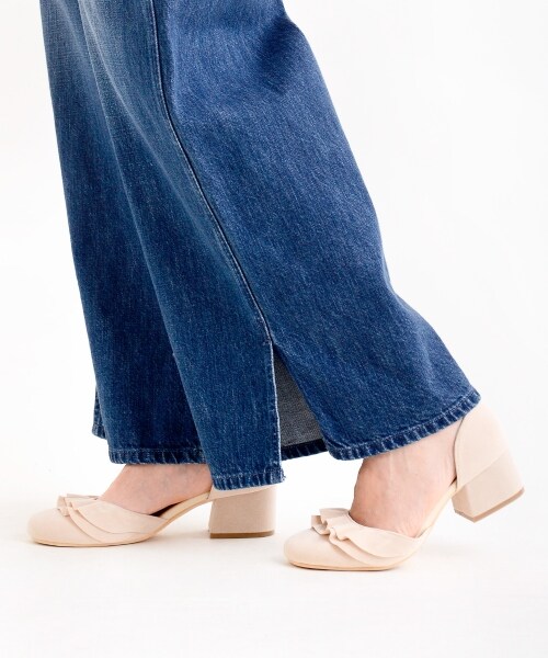 MAJESTIC LEGON（マジェスティックレゴン）の「後ろ刺繍デニムワイド（パンツ・レディース・ネイビー/サックス/ブルー・M/L）」の17枚目の写真