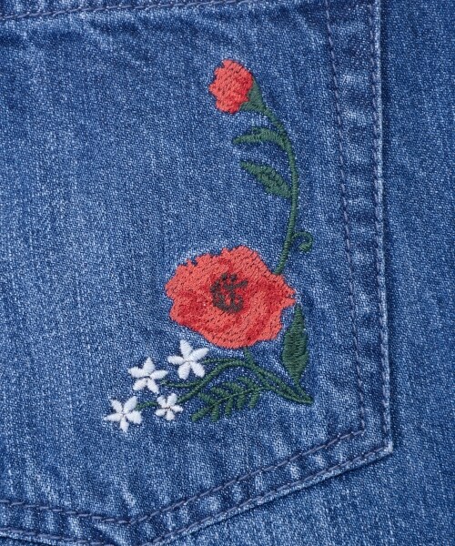 MAJESTIC LEGON（マジェスティックレゴン）の「後ろ刺繍デニムワイド（パンツ・レディース・ネイビー/サックス/ブルー・M/L）」の19枚目の写真