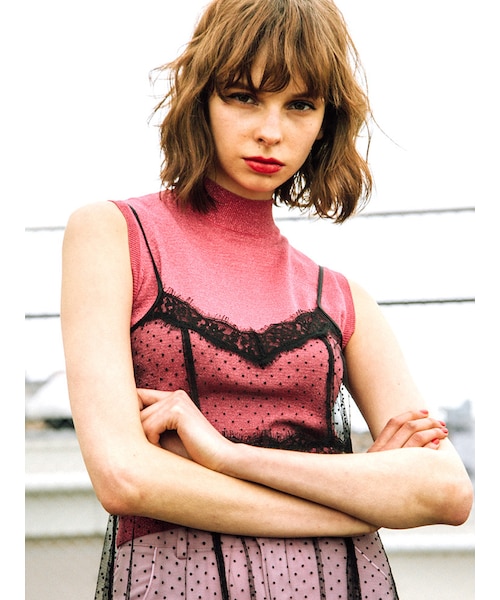 jouetie（ジュエティ）の「シースルードットキャミワンピース（）」 - WEAR