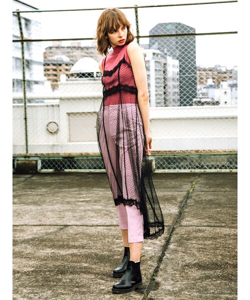 jouetie（ジュエティ）の「シースルードットキャミワンピース（）」 - WEAR