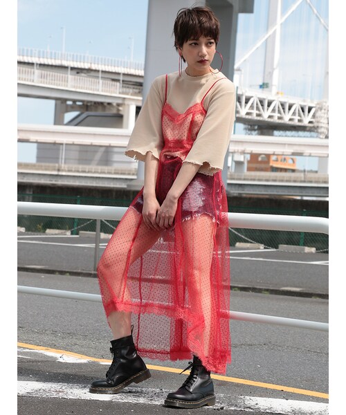 jouetie（ジュエティ）の「シースルードットキャミワンピース（）」 - WEAR
