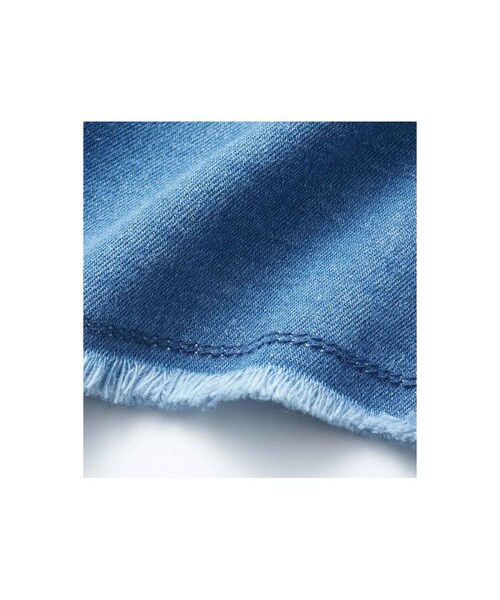 IEDIT（イディット）の「IEDIT Aラインが女らしい カットオフ風仕様のミディー丈フィッシュテールデニムスカート〈ブルー〉（スカート・レディース・ブルー・1 /2 /3 /4 /5 /6 /7 /8 /9 /10/11/12/13/14/15/16）」の6枚目の写真