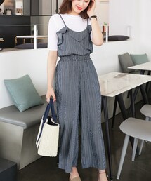 DHOLIC | 2TYPEラッフルオールインワン(サロペット/オーバーオール)